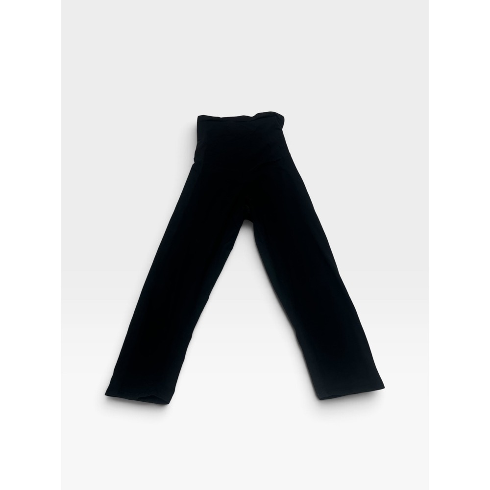Motherhood Maternity Women Large Black Full Belly Panel Straight Leg Pants